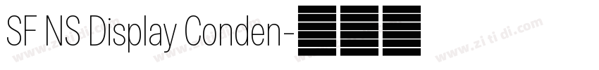 SF NS Display Conden字体转换